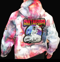 Load image into Gallery viewer, Tye Die GMK Take Over Hoodie!  3M Reflective Script GMK Signature  GMK Astroid Arm Embroidery Patch GMK Takeover Back Embroidery Patch Multiple GMK Front Patches Drawstring A1+ Quality  
